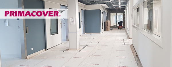 PrimaCover Standard zelfklevend afdekmateriaal afbouw plafonds installatie schilderwerken vloer beschermen